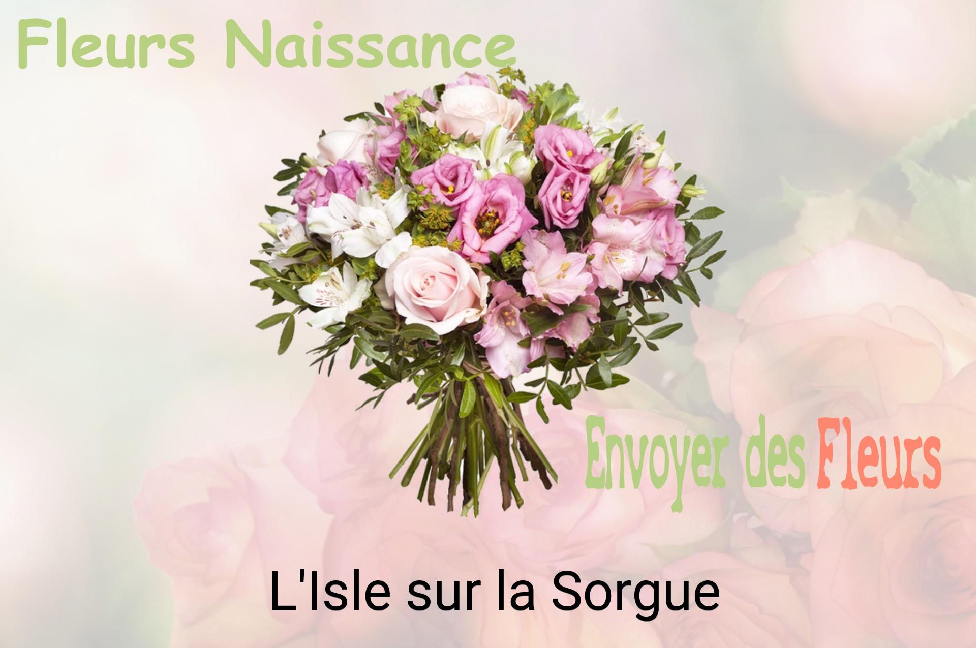 Bouquet de fleurs de naissance livré à L'Isle-sur-la-Sorgue